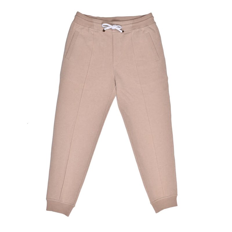 Brunello Cucinelli Beige Tailored Sweatpants With Drawstring_Beige
