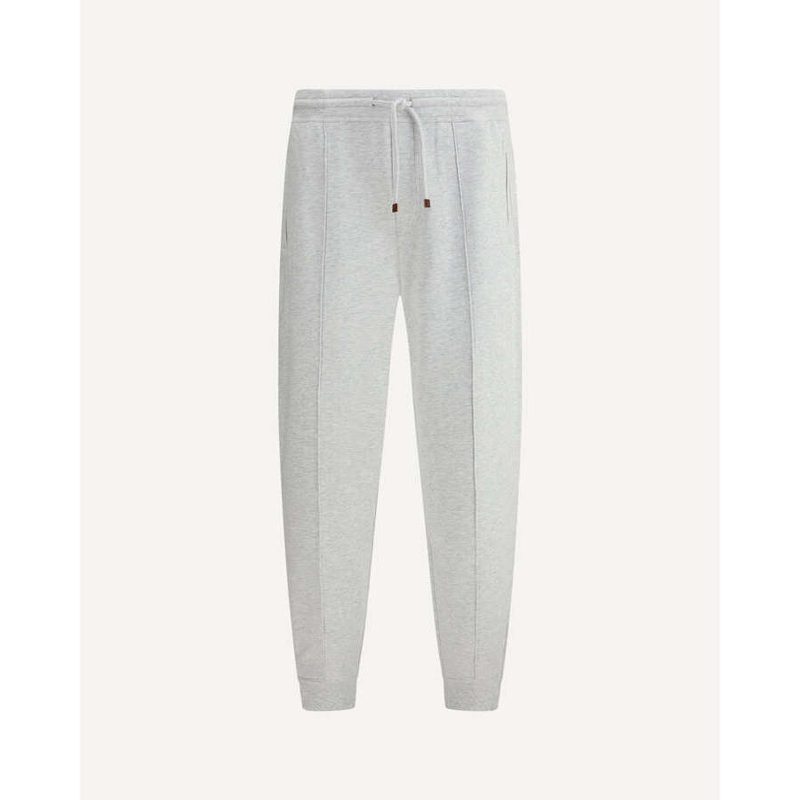 Brunello Cucinelli Pearl Tailored Jogger Trousers_Grey