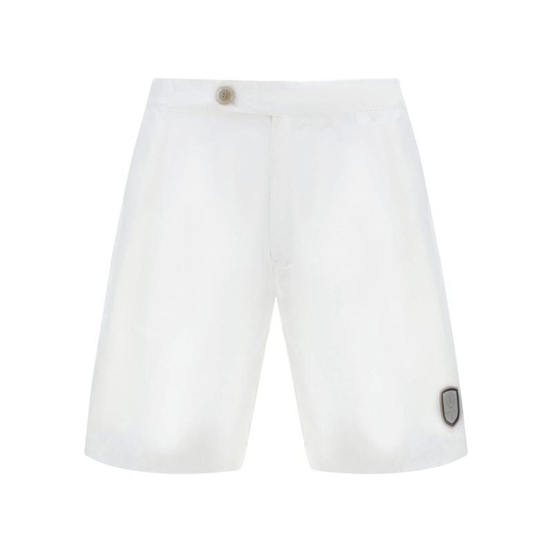 Brunello Cucinelli White Tailored Shorts With Button Detail_White