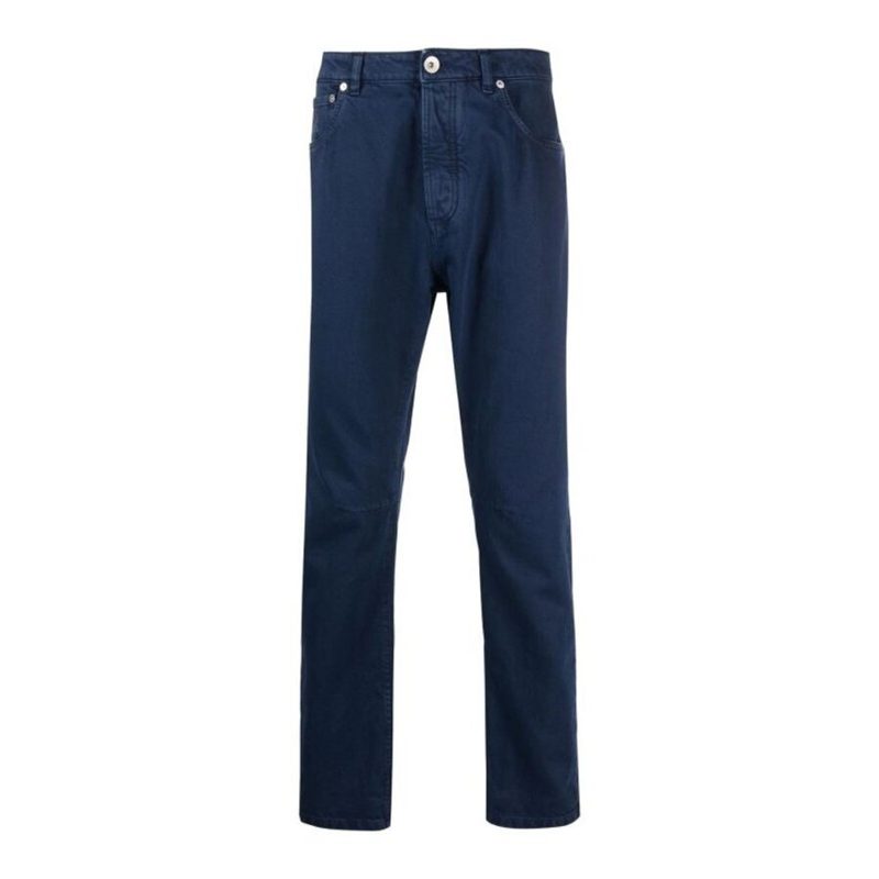 Brunello Cucinelli Blue Tailored Trousers_Blue