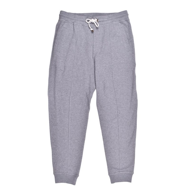 Brunello Cucinelli Medium Grey Tailored Jogger Pants_Grey