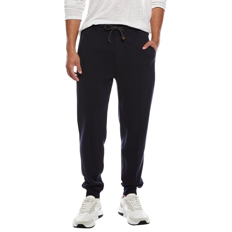 Brunello Cucinelli Blue Tailored Jogger Trousers_Blue