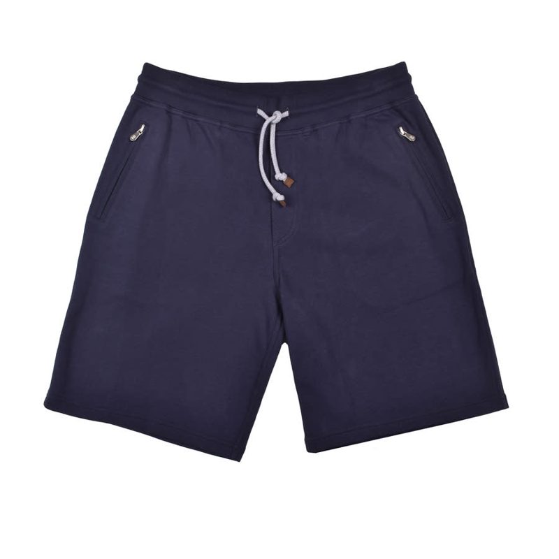 Brunello Cucinelli Cobalt Tailored Gym Shorts_Blue