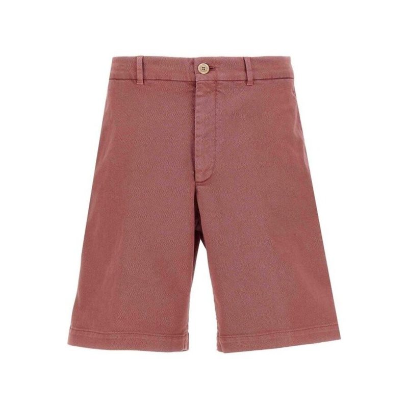Brunello Cucinelli Raspberry Tailored Shorts_Red
