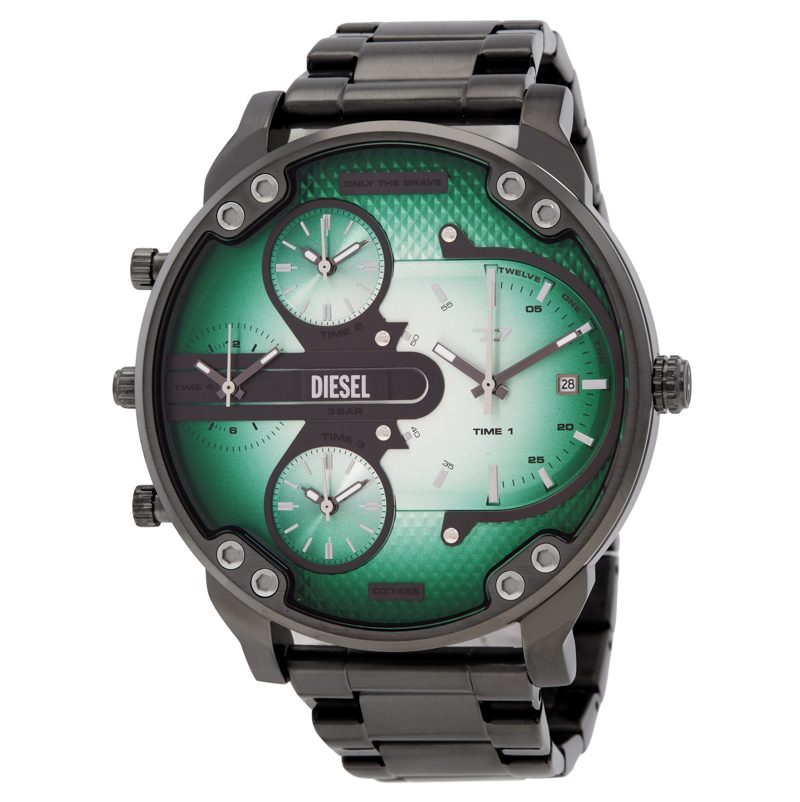 Mr. Daddy Slim Multi-Movement Quartz Green Dial Mens Watch DZ7488