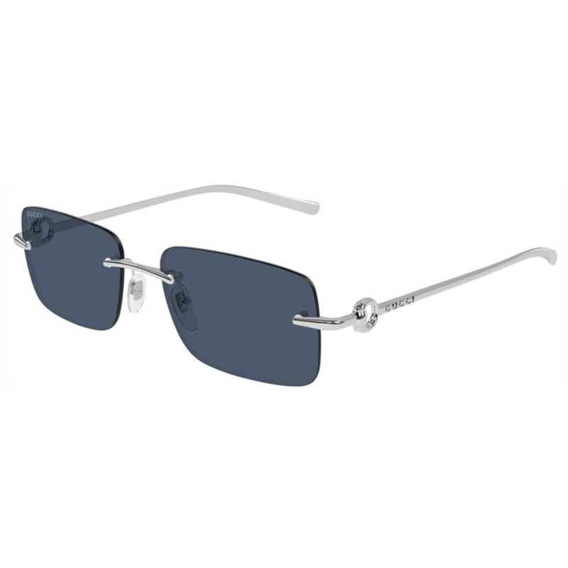 Blue Rectangular Mens Sunglasses GG1703S 003 55