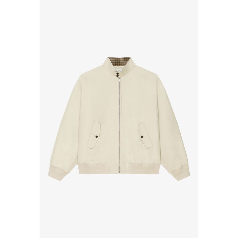 Oversized Harrington Double Face Light Beige_Beige