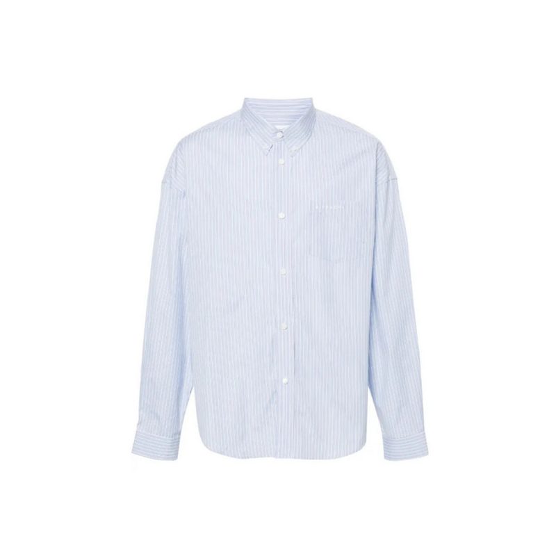 Smock Long Sleeve Shirt Light Blue_Blue