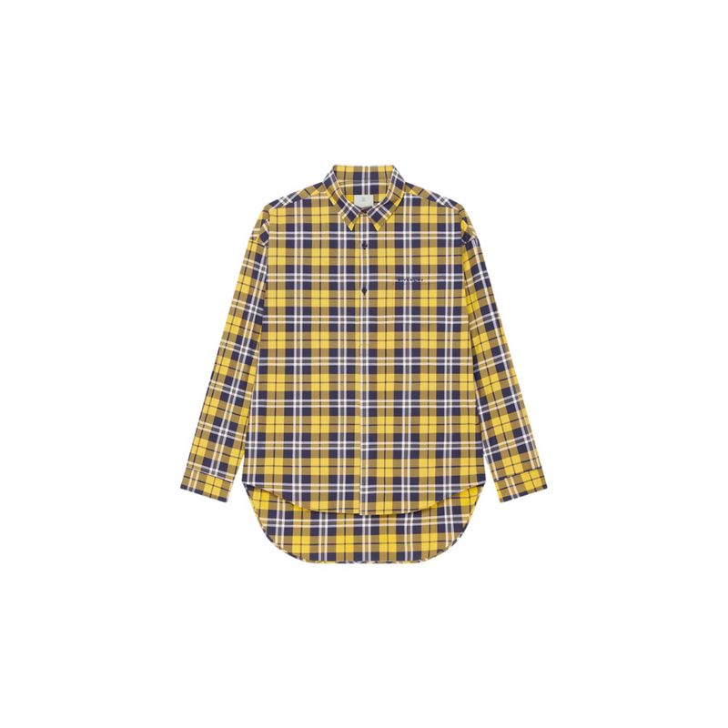 Smock Long Sleeve Shirt_Dark Yellow_Yellow