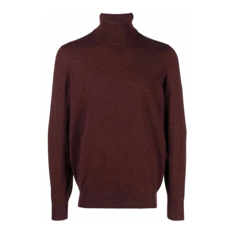 Brunello Cucinelli Syrah Cashmere Turtleneck Sweater_Burgundy