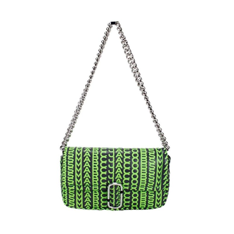 Monogram Leather Shoulder Bag ? Green_Multi-Color