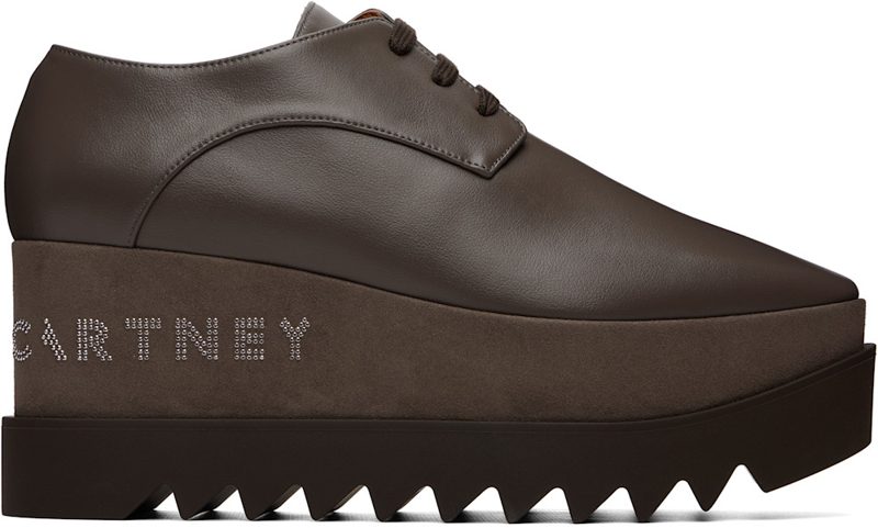 Taupe Elyse Platform Derbys 262471F120011