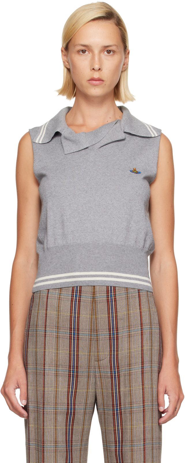 Gray Doubletake Top 262314F111007