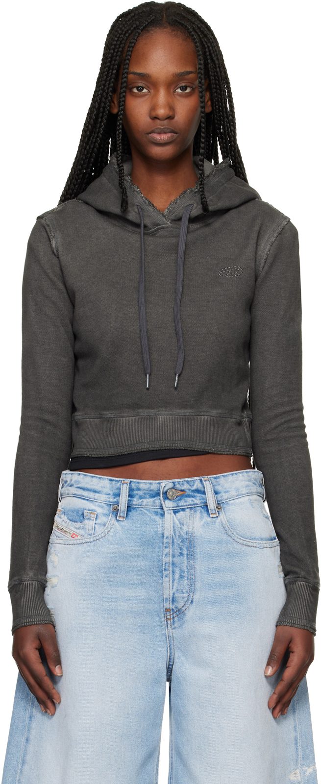 Gray F-Slimmy-Hood-S3 Hoodie 261001F097002
