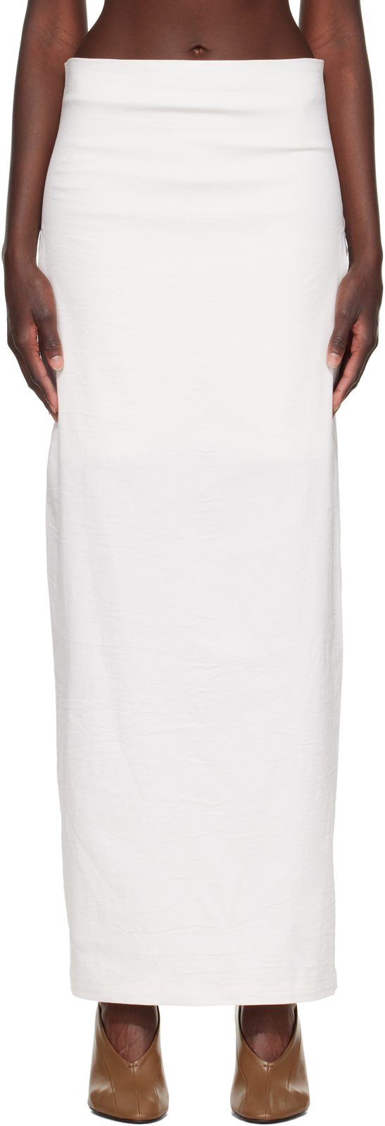 오프화이트 Allow Maxi Skirt 262809F093005