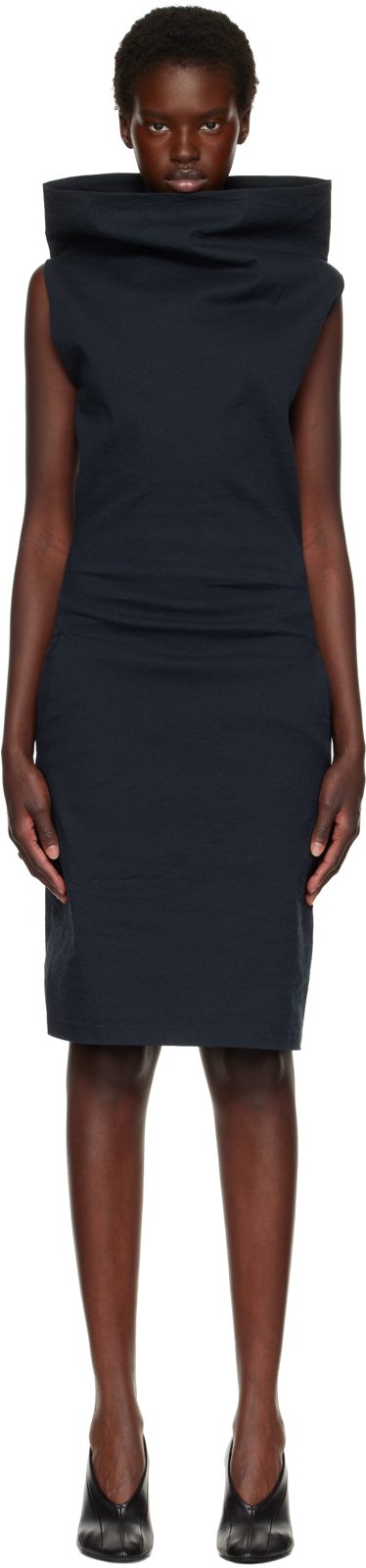 Navy Allow Midi Dress 262809F054002
