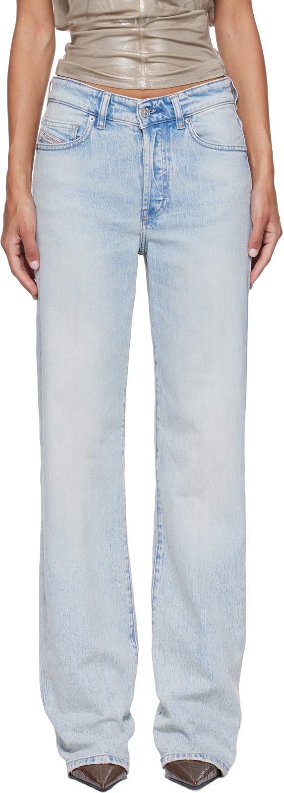 Blue Regular High Waist 1971 D-Sent Jeans 262001F069024