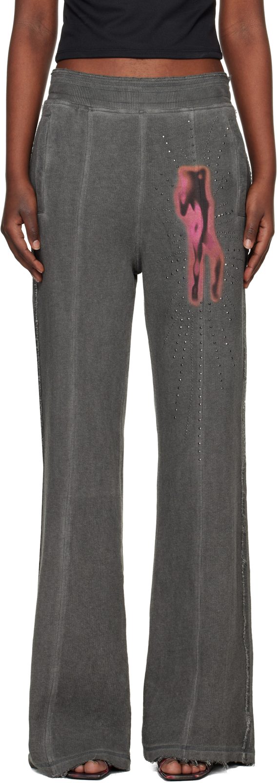 Gray P-Anta Trousers 261001F087000