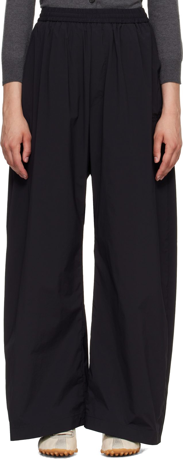 Black Wide Leg Trousers 262188F087007