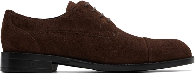 Brown Suede Derbys 262085M255000