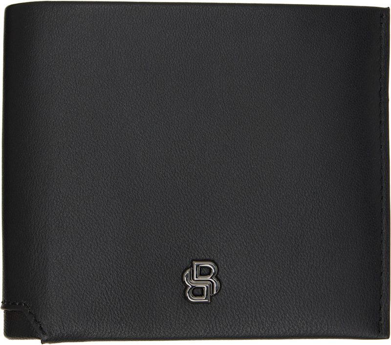 Black Goatskin Bifold Wallet 262085M164001