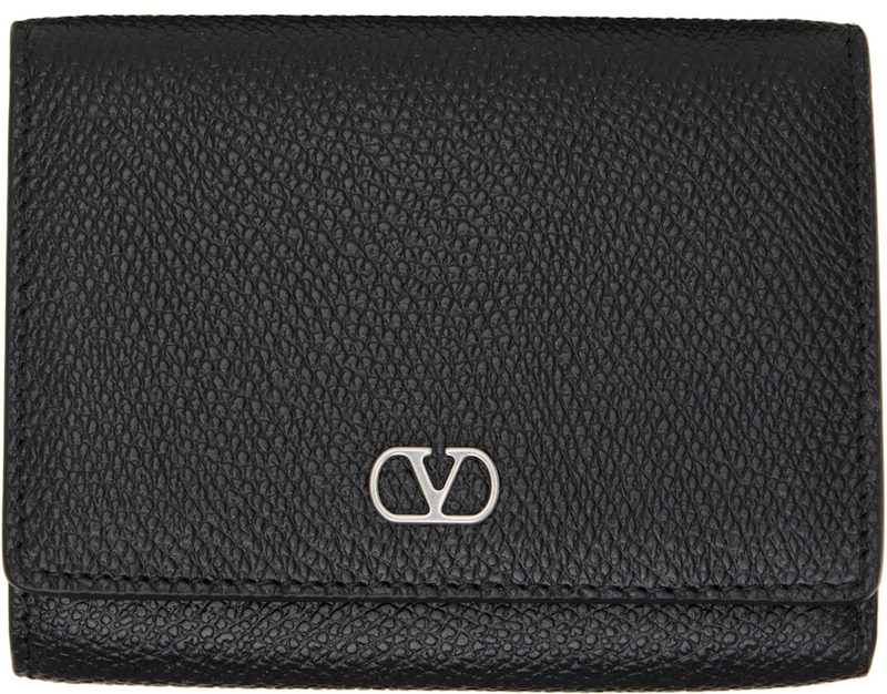 Garavani Black VLogo Signature Trifold Wallet 262807M164000