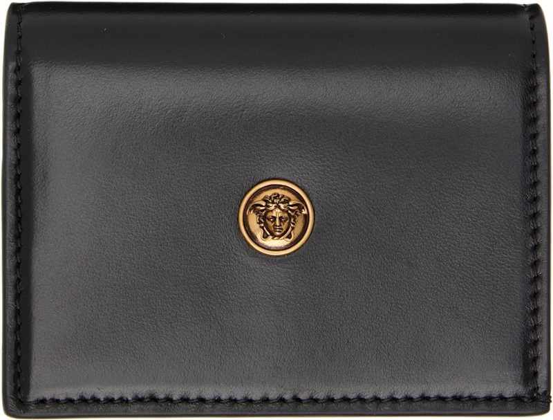 Black Embleme Leather Wallet 262404F040001