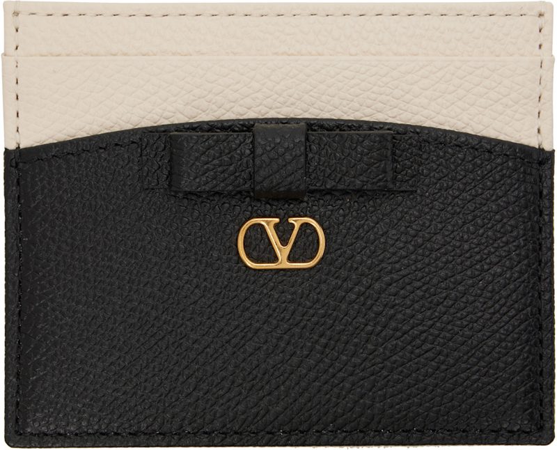 Garavani [오프화이트] & Black Veecolor Card Holder 262807F037000