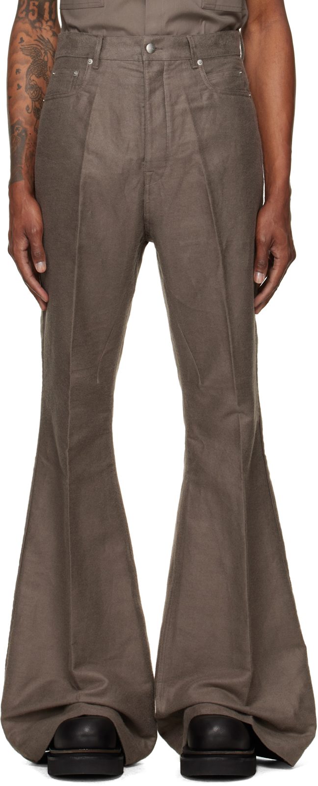 Gray Tower Bolan Bootcut Trousers 262232M186014