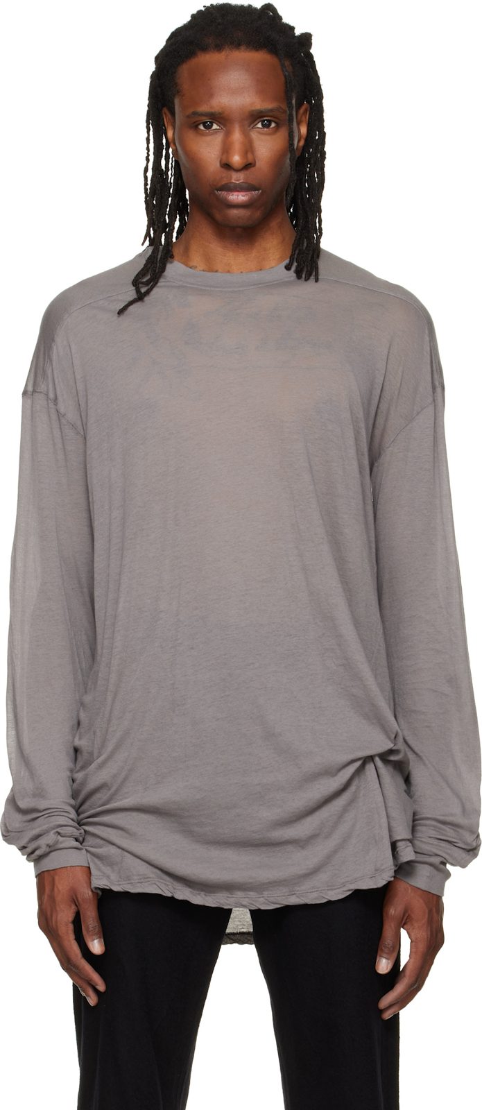Gray Tower Rick S Jumbo L/S T-shirt 262232M213080