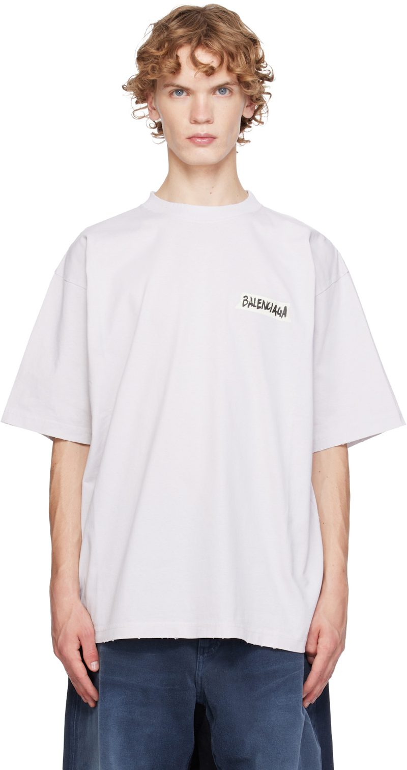 오프화이트 Masking Tape Medium Fit T-shirt 261342M213007