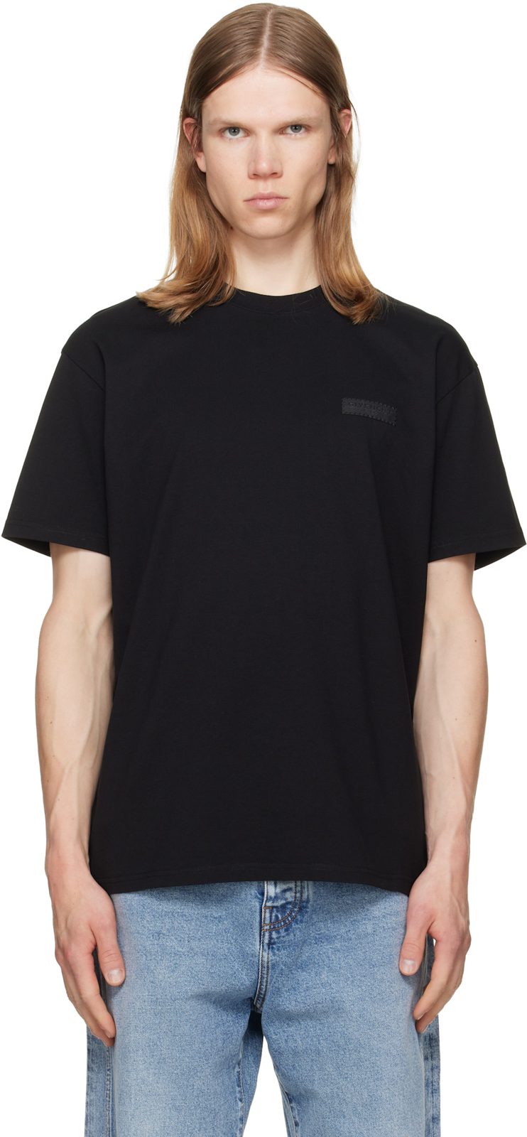 Black [지방시] Paris Grosgrain T-shirt 262278M213007