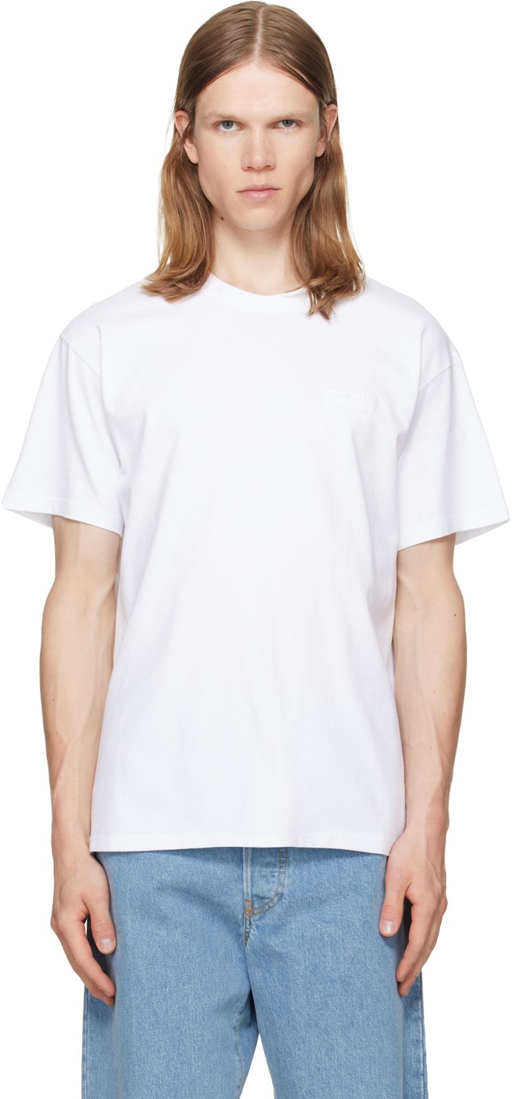 White [지방시] Paris Grosgrain T-shirt 262278M213006
