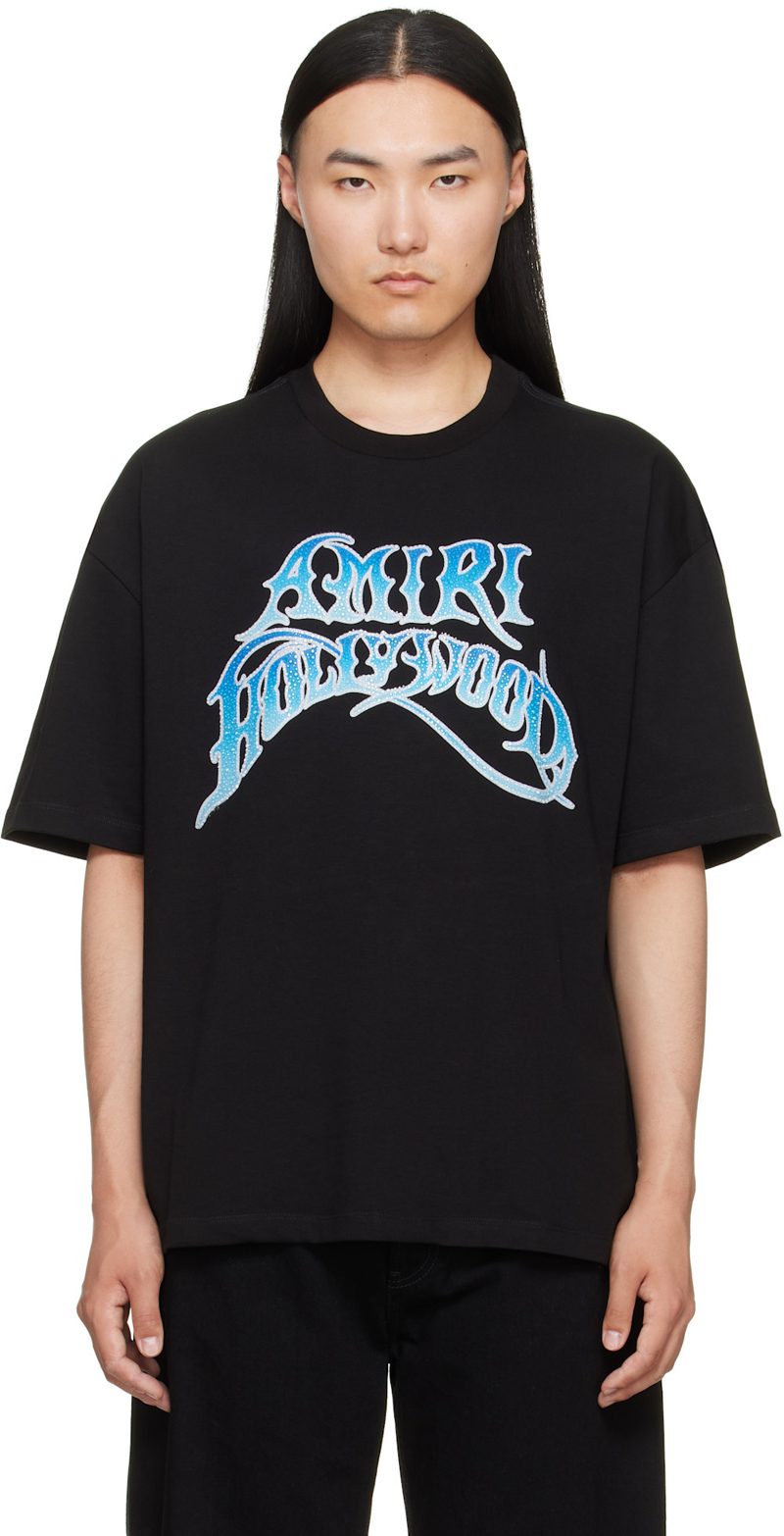 Black Crystal Skater T-shirt 262886M213047