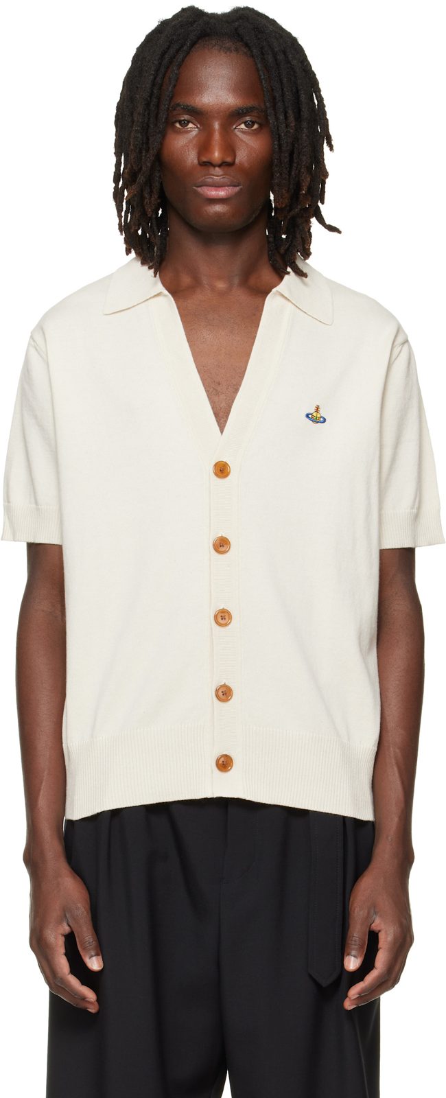 오프화이트 Polo Cardigan 262314M200002