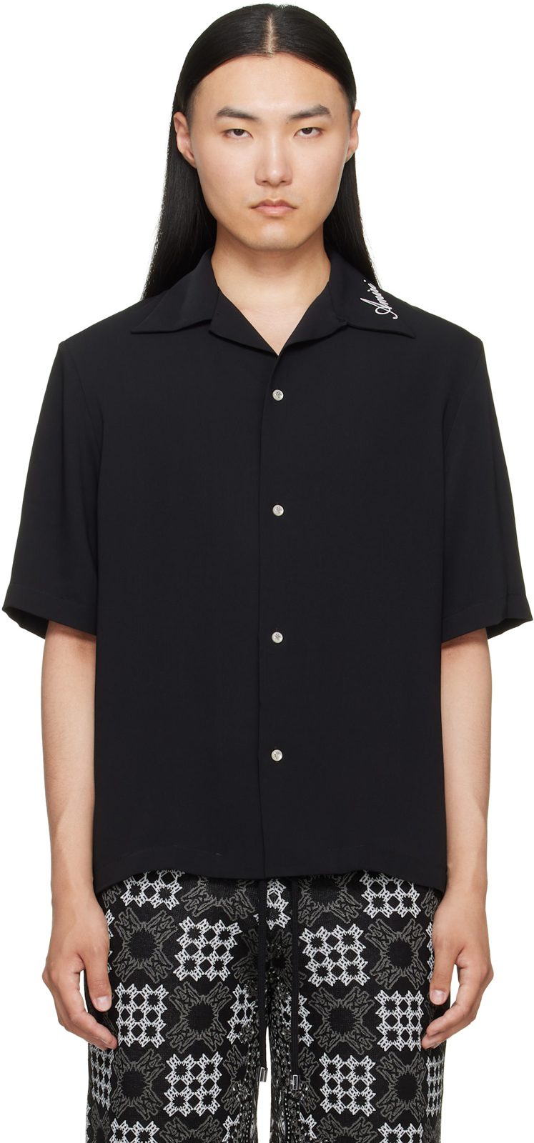 Black [아미리] Camp Shirt 262886M192002