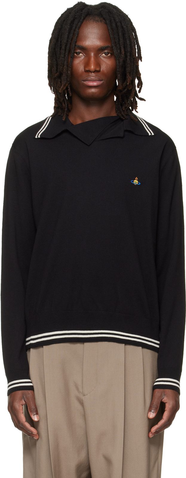 Black Doubletake Polo 262314M212002