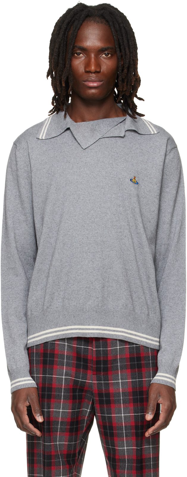 Gray Doubletake Polo 262314M212001