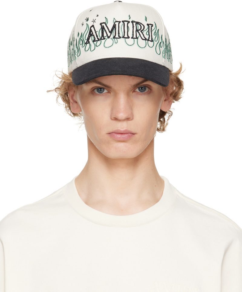 오프화이트 & Black Flames Baseball Cap 262886M139011