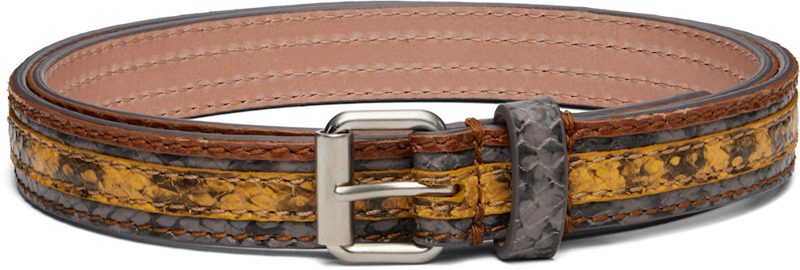 Multicolor Striped Belt 262358M131005