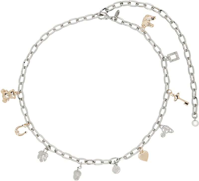 Silver Multi Charm Belt 262314F001004