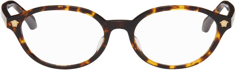 Brown Oval Glasses 262404F004001