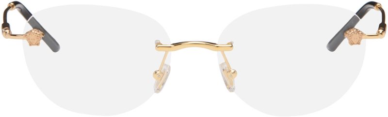 Gold Rimless Glasses 262404F004002