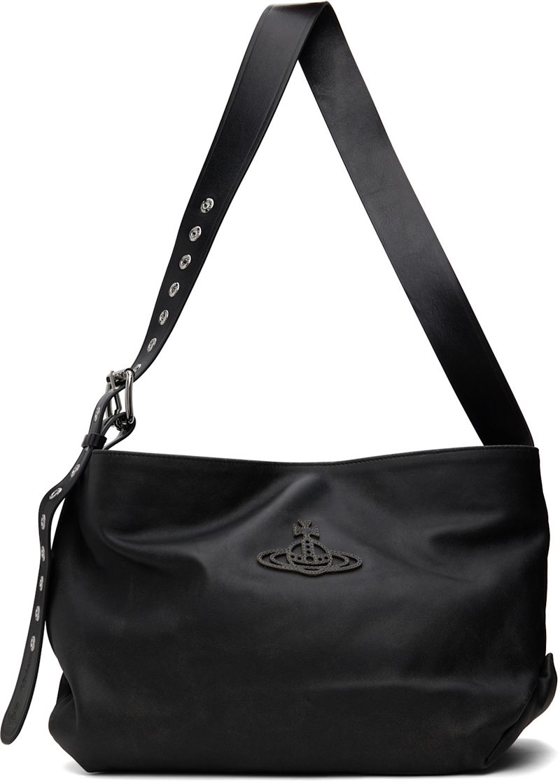 Black Maxime Medium Shoulder Bag 262314F048027