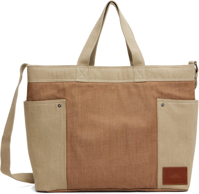 Tan & Beige Jardin Tote 262252F049017