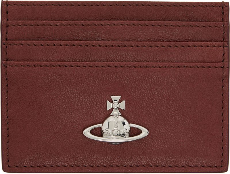 Brown Flat Card Holder 262314M163047
