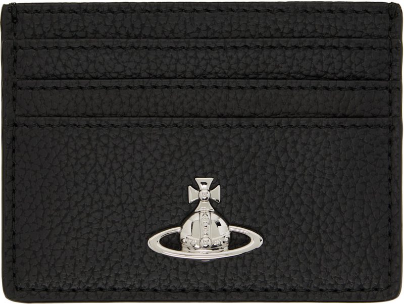 Black Flat Card Holder 262314M163006