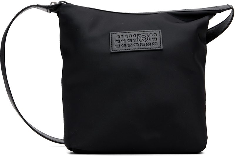 Black Numeric Vertical Crossbody Bag 262188M171000