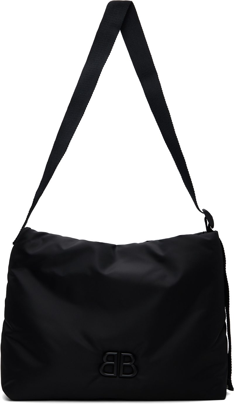 Black Nylon Twill Monaco Bag 262342M170000