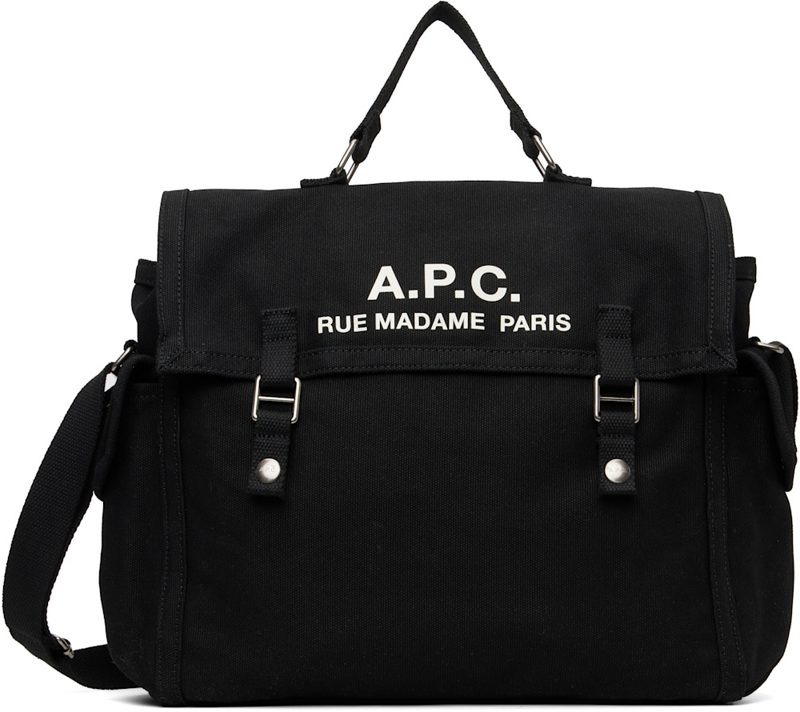 Black Recuperation Messenger Bag 262252M170023